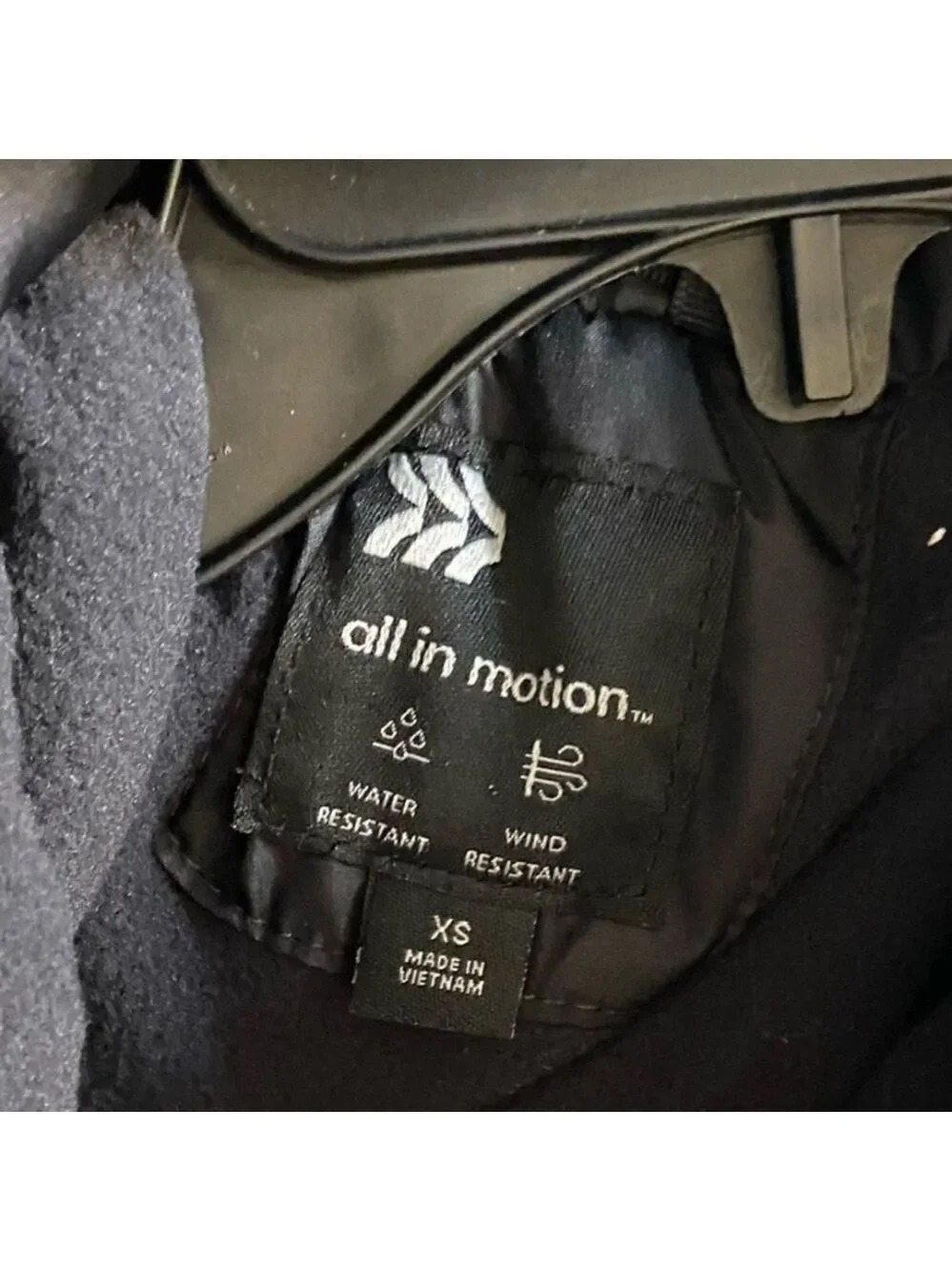 All in Motion Kids Black Puffer Jacket 2 in 1 XS NWT